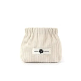 Corduroy Elastic Storage Bag for Women - Large Capacity