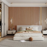 Self-Adhesive 3D Concave Wall Panels Wallpaper