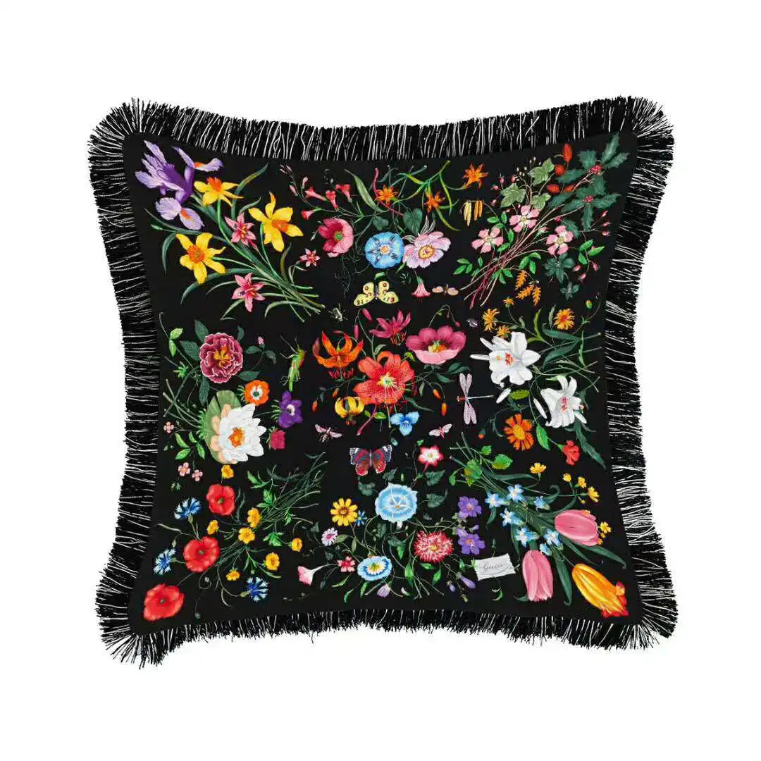 Luxury Tiger Printing Velvet Pillowcase 45x45cm