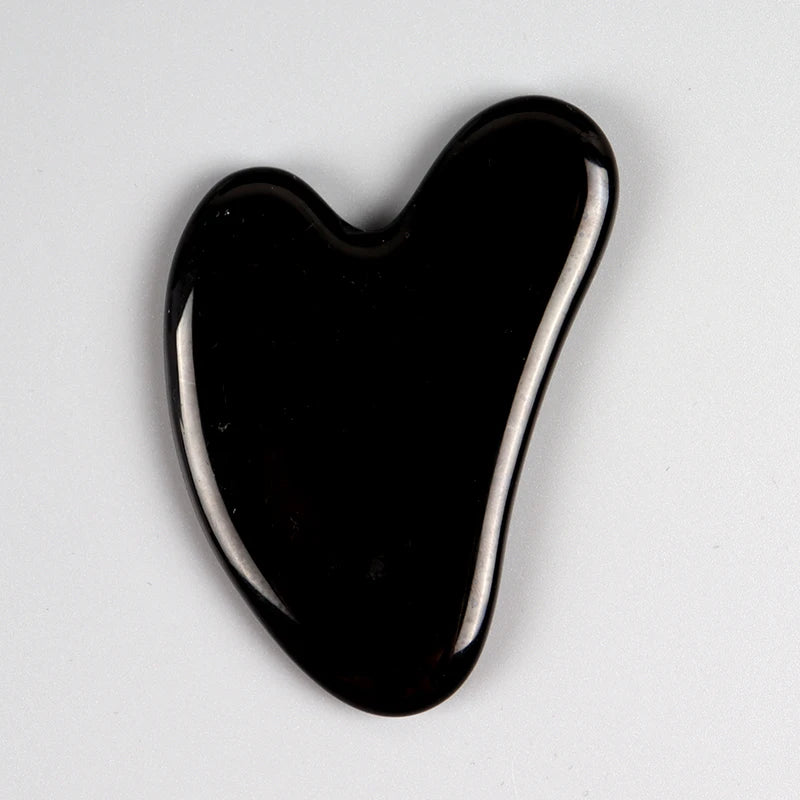Heart Guasha Stone Rose Quartz Massage Tool for Skin