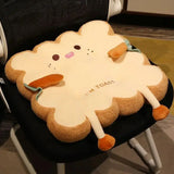Cute Simulation Bread Toast Cushion Pillow 1pc