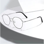 Metal Round Anti Blue Light Glasses Classic Style  Clean Vanilla Store