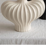 Texdream Black White Porcelain Vase Set Large