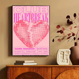 Maximalist Colorful Pink Love Poster Print Decor  Clean Vanilla Store