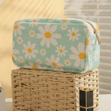 Ladies Corduroy Octagon Cosmetic Bag for Travel