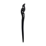 New Women Fashion Simple Black Wood Hairpin