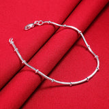 New High Quality 925 Sterling Silver Twisted Rope Bracelet