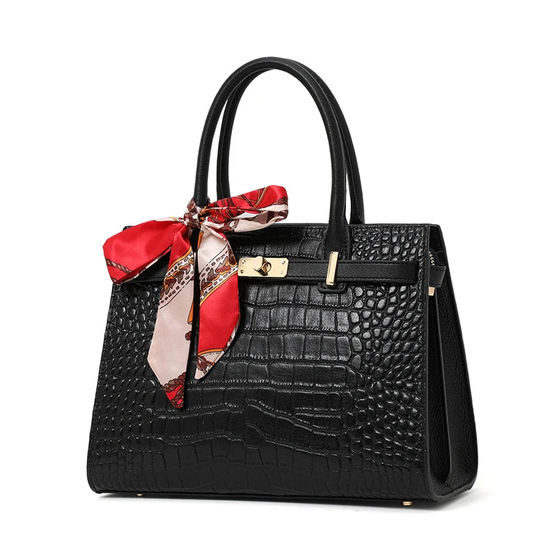 Light and Luxurious Leather Cowhide Handbag