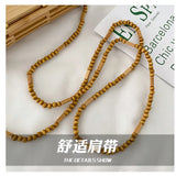 Fashion Half Moon Bamboo Shoulder Crossbody Bag