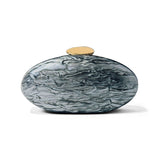 Luxury Ivory Pearl Egg Shape Clutch Bag for Parties