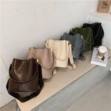 Vintage Crocodile Pattern Crossbody Bag for Women  Clean Vanilla Store