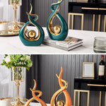 Light Luxury Modern Ceramic Abstract Sculpture  Clean Vanilla Store