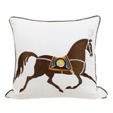 Luxury Horse Embroidery Cushion Cover Set of 2