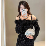 2024 Women Acrylic Shell Evening Clutch Bag
