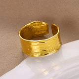 Minimalist Stainless Steel Geometric Rings for Women