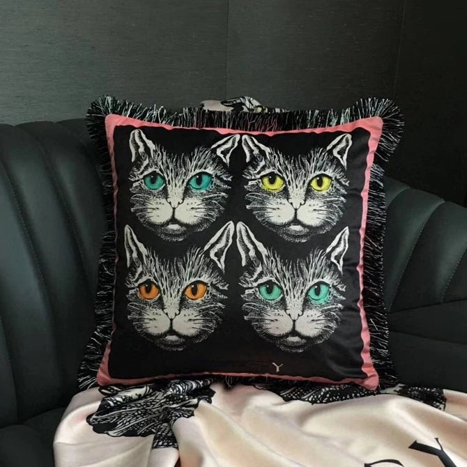 Luxury Tiger Printing Velvet Pillowcase 45x45cm
