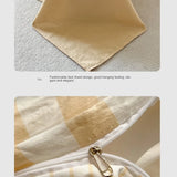 Washed Cotton Crepe Striped Quilt Set with Pillowcases 3-4