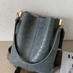 Vintage Crocodile Pattern Crossbody Bag for Women  Clean Vanilla Store