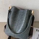 Vintage Crocodile Pattern Crossbody Bag for Women  Clean Vanilla Store