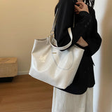 LEFTSIDE Large Capacity Tote Bag for Women Retro