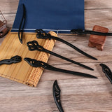 New Women Fashion Simple Black Wood Hairpin