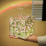 New Creative DIY Tulip Flower Night Lamp Kit