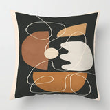 Scandinavian Abstract Style Pillow Cover 18x18 inches