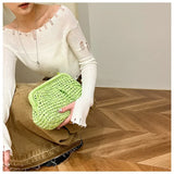Summer Designer Straw Weaving Crossbody Bag