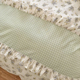 Korean Lace 100% Cotton Duvet Cover Set, 3pcs