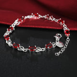 New High Quality 925 Sterling Silver Twisted Rope Bracelet