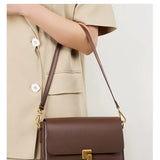 Genuine Leather Women's Handbag 2025 Luxury Tofu Bag
