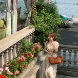 Genuine Leather Hand-Woven Vintage Tote Bag