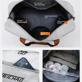 Large Capacity Travel Gym Bag Waterproof Design  Clean Vanilla Store