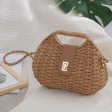 New Fashionable Women's Hand-held Straw Bag