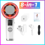 HIFU LED Red Light Face Lifting Machine Facial Appliance Skincare Red Light Therapy Vibrating Beauty Health Portable Airbrush - Clean Vanilla