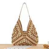 Large Capacity Women Straw Tote Bag Summer Beach