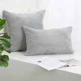 Corduroy Striped Cushion Cover 30x50cm Soft Case