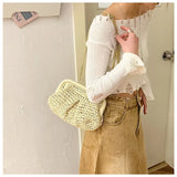 Summer Designer Straw Weaving Crossbody Bag