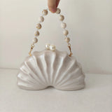 Original Shell Half Room Beaded Bag Clutch