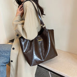 LEFTSIDE Large Capacity Tote Bag for Women Retro