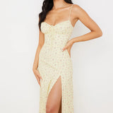 Elegant Floral Bodycon Dress for Summer Vacation
