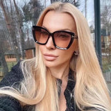 Brand Designer Cat Eye Sunglasses Women Vintage 2024  Clean Vanilla Store
