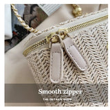 Mini Straw Bucket Crossbody Bag For Women 2021 Summer
