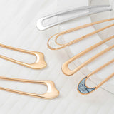 Shell Hairpin U Shaped Hair Pins for Women