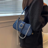 Chic Denim Tote Shoulder Bag for Women, Casual Style