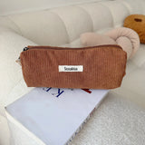 Retro Corduroy Cosmetic Storage Bag for Women