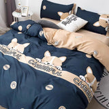 INS Gentle Pink Rose Bedding Set for Girls Women Kawaii 4 pcs