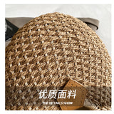 Casual Straw Woven Spherical Handbag for Women