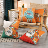 Luxury White Horse Velvet Pillow Case 45x45cm