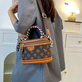 Luxury Designer Zipper Bucket Bag for Women